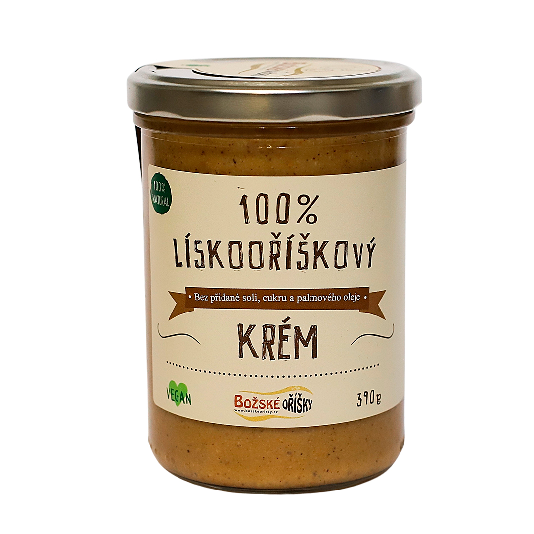 Božské Oříšky 100% Lískooříškový krém 390 g