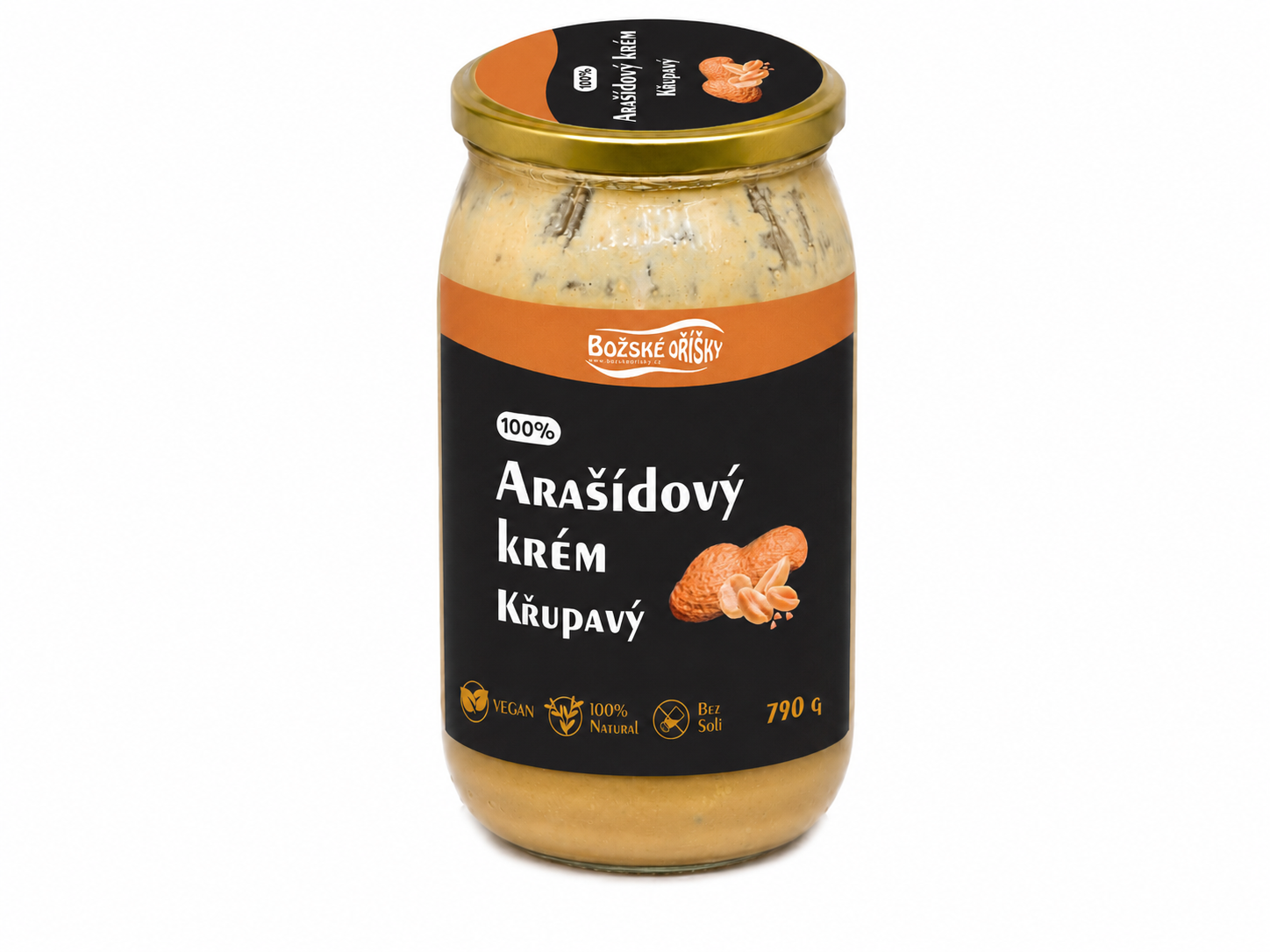 Božské Oříšky 100% Arašídový krém - křupavý 790g