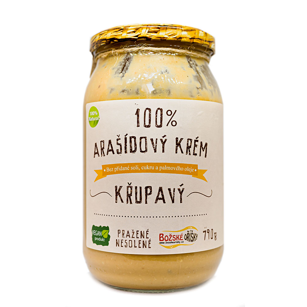 Božské Oříšky 100% Arašídový krém - křupavý 790g