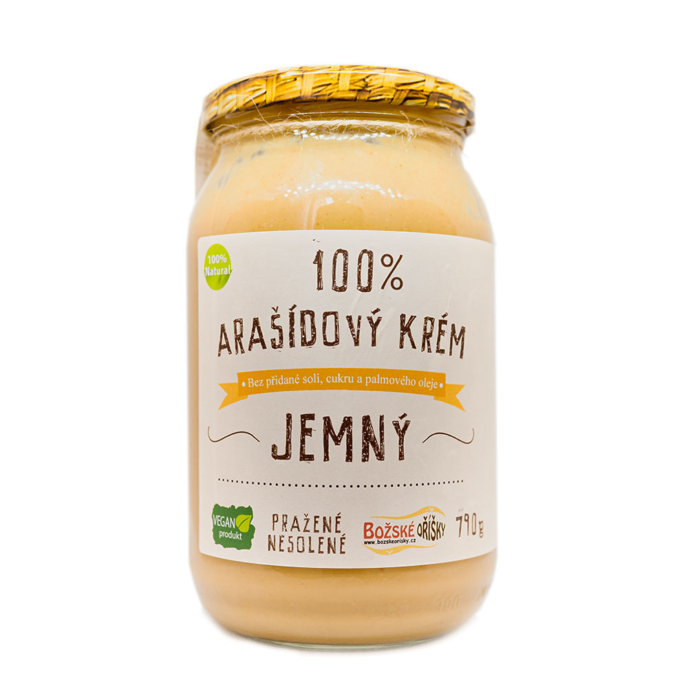 Božské Oříšky 100% Arašídový krém - jemný 790g