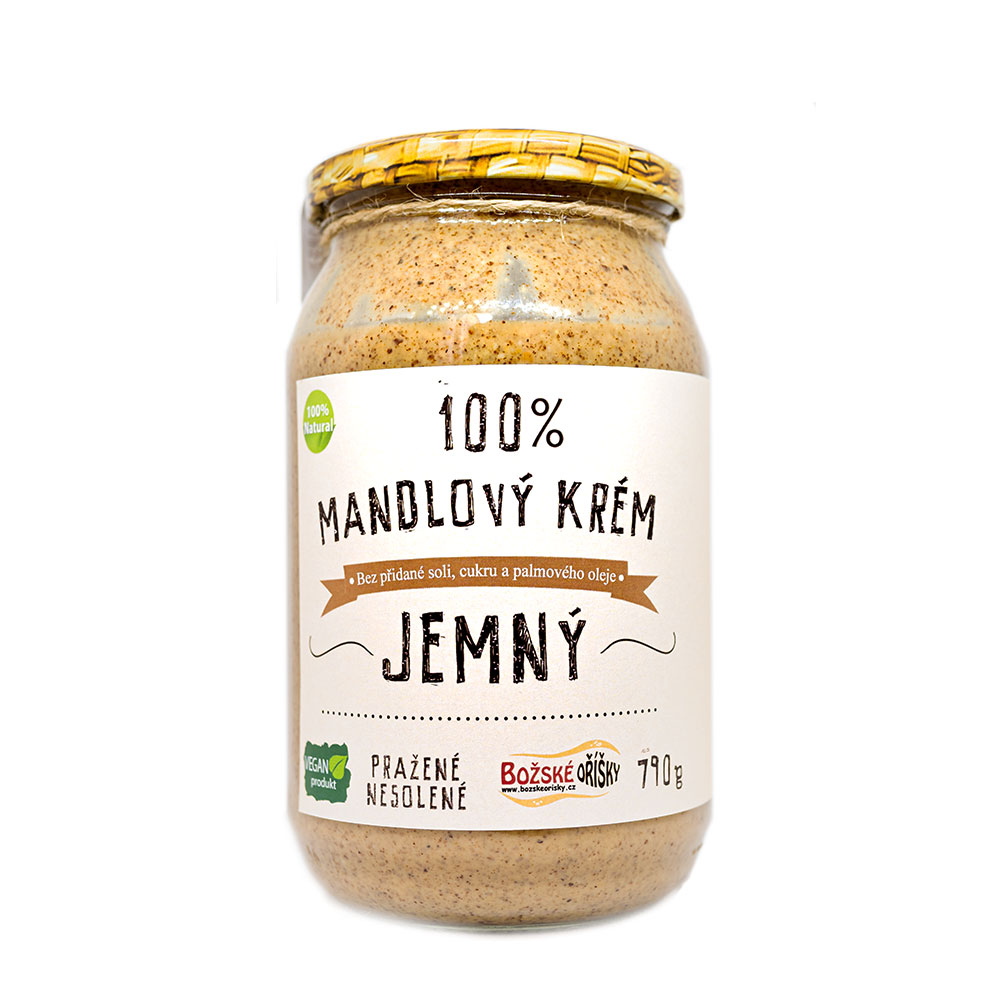 Božské Oříšky 100% Mandlový krém - jemný 790g