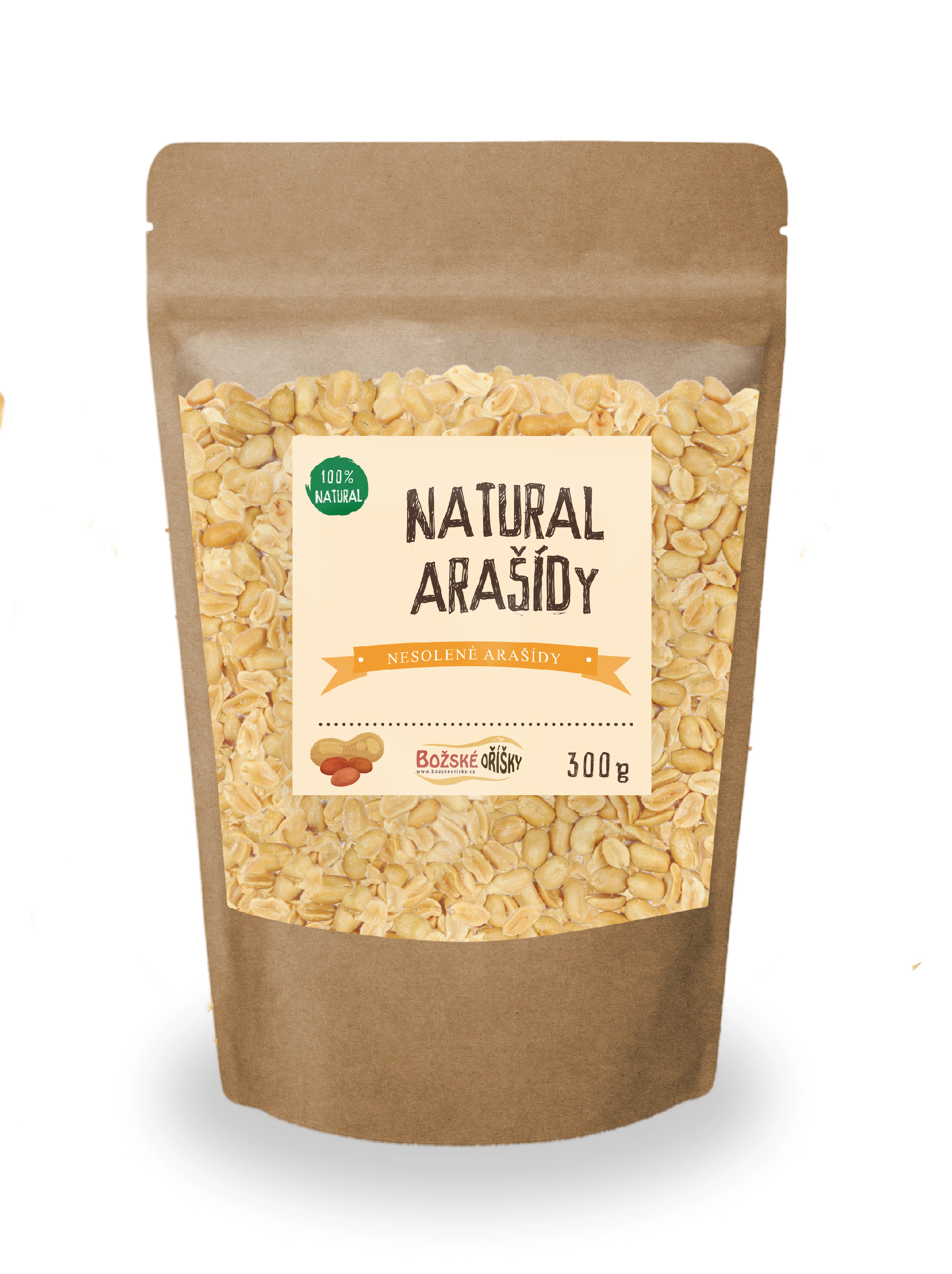 Božské Oříšky Natural arašídy 300 g