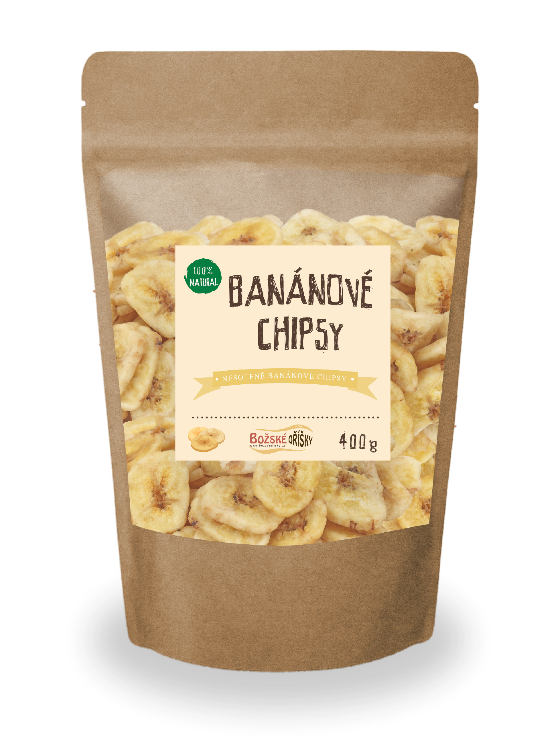 Božské Oříšky Banánové chipsy 400 g