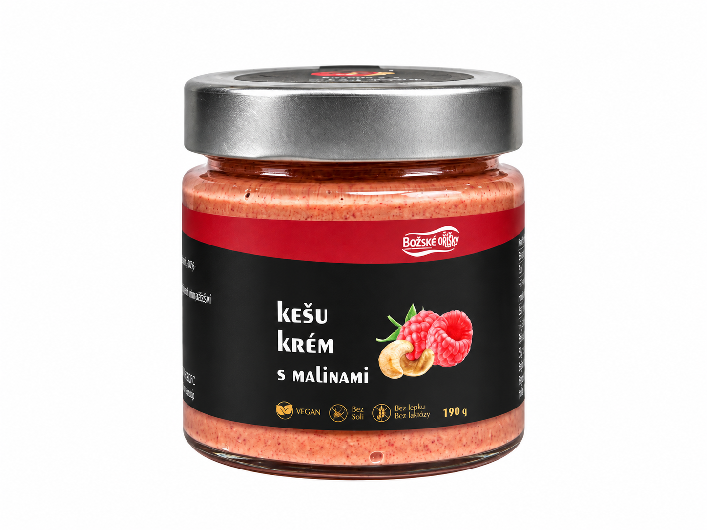 Božské Oříšky Kešu krém s malinami 190g