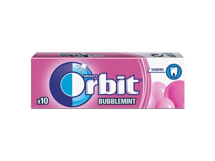 Orbit Bubblemint zuvacka bez cukru 14 g 10 draze