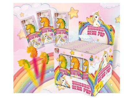 unicorn neon pop lizak