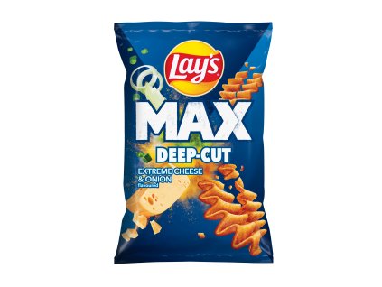 Lays MAX Deep Cut Cheese and Onion 55g 3D min