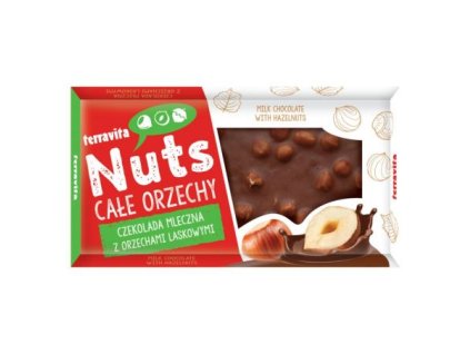 nuts mleczna z orzechami laskowymi 100g