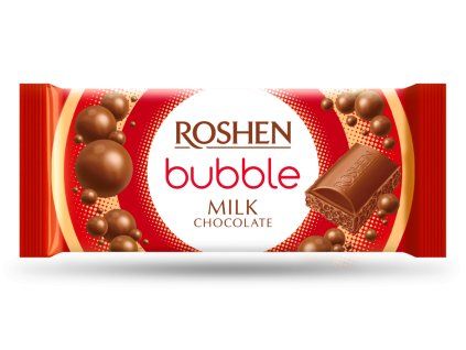 Roshen Mliecna bublinkova cokolada Bubble Milk 80g Ukrajina