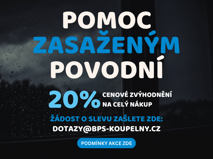 Pomoc zasaženým povodněmi -20% cenové zvýhodnění