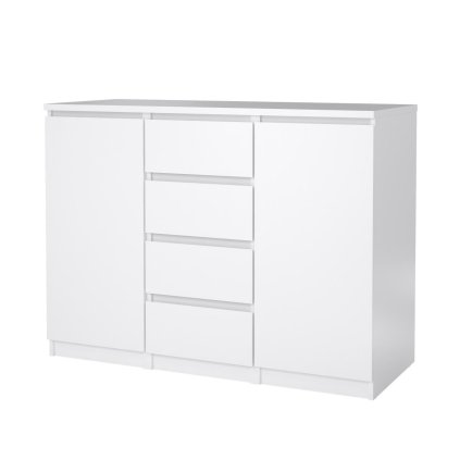 Komoda Simplicity 236 bílý lesk