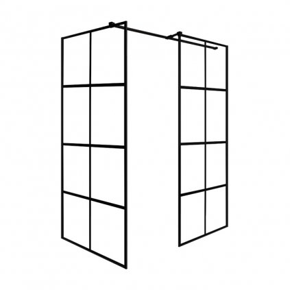 Sprchový kout Walk-In EXCEA 100x80 (100x90, 120x80, 120x90), výška 190 cm - bez vaničky