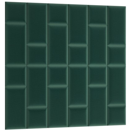 Čalouněný panel Quadratta 180x180 cm tmavě zelený
