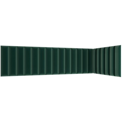 Čalouněný panel Quadratta 210+90x60 cm tmavě zelený
