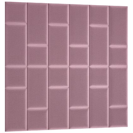Čalouněný panel Quadratta 180x180 cm růžový