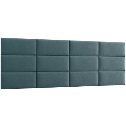 Čalouněný panel Quadratta 240x90 cm modrý