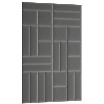 Čalouněný panel Quadratta 120x195 cm šedý