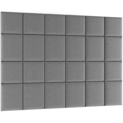 Čalouněný panel Quadratta 240x180 cm šedý