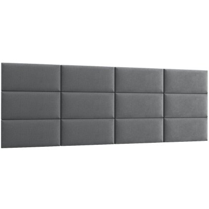 Čalouněný panel Quadratta 240x90 cm šedý