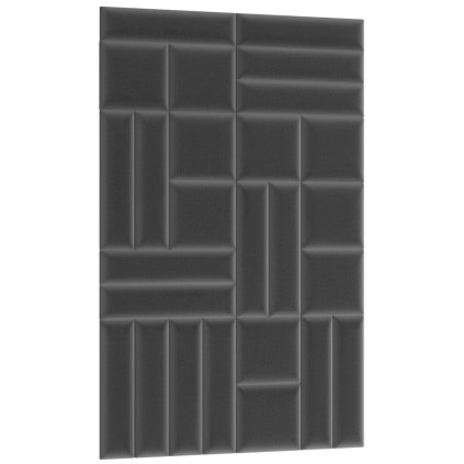 Čalouněný panel Quadratta 120x195 cm tmavě šedý