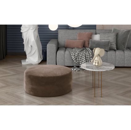 Taburet Bero (Materiál a barva potahu Monolith 09 - světle hnědá)