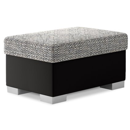 Taburet R4 (Materiál a barva potahu Berlin 01, Soft 11 - šedá)