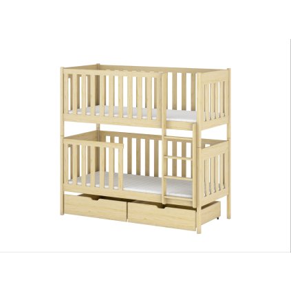 Dětská patrová postel Denis borovice (Rozměr (cm) 80x160)