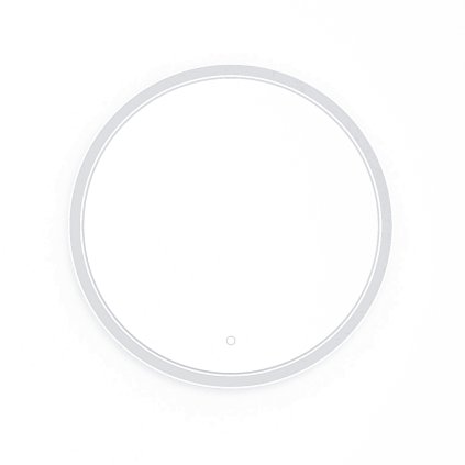 Zrcadlo Orandiu L s LED osvětlením ⌀60 cm, bílé