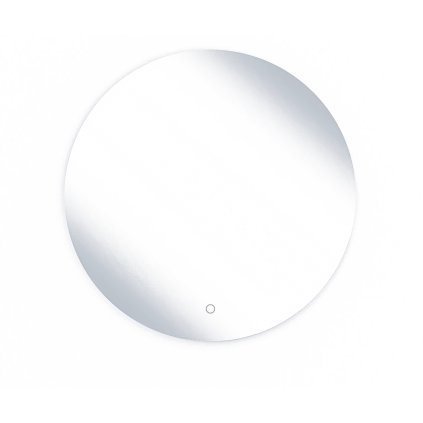 Zrcadlo Orandiu A s LED osvětlením ⌀80 cm, bílé