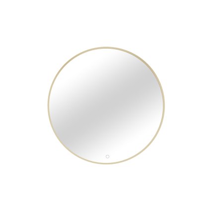 Zrcadlo Gerbinie A s LED osvětlením ⌀80 cm, zlaté