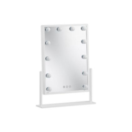 Zrcadlo Flamnate s LED osvětlením 30x47,5 cm, bílé