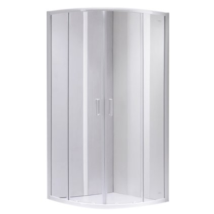 Čtvrtkruhový sprchový kout HYD-RK94D 70x70 bílá/transparent - bez vaničky