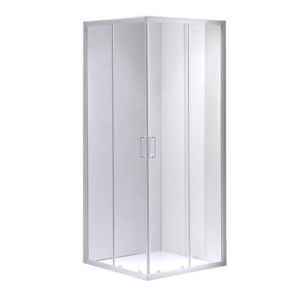 Čtvercový sprchový kout HYD-SK93B 90x90 bílá/transparent - bez vaničky