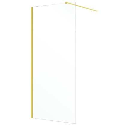 Sprchová zástěna Walk-in NV-Milagro 90, zlatá/transparent - bez vaničky