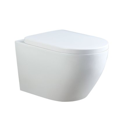Závěsná WC mísa se SoftClose sedátkem HYD-5312, bílá