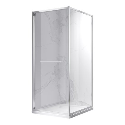 Čtvercový sprchový kout HYD-SK16C 100x100 chrom/transparent - bez vaničky