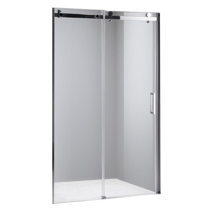 Posuvné sprchové dveře HYD-PD03G 150 cm chrom/transparent pro instalaci do niky - bez vaničky