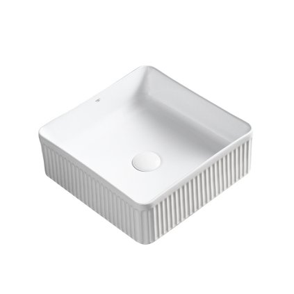 Keramické umyvadlo na desku HYD-AA-WH-375 37,5x37,5 cm, bílé