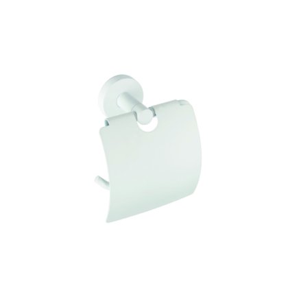 WHITE: Držák toaletního papíru s krytem - 104112014