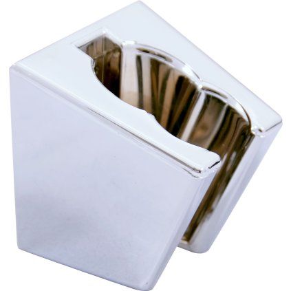 Stěnový držák ruční sprchy - plast - PD0007, Chrom