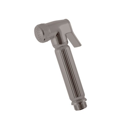 Ruční sprcha k bidetové baterii se stop ventilem - KS0005MGL, Metal Grey lesk