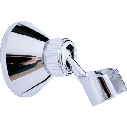 Stěnový držák ruční sprchy - plast - PD0005, Chrom
