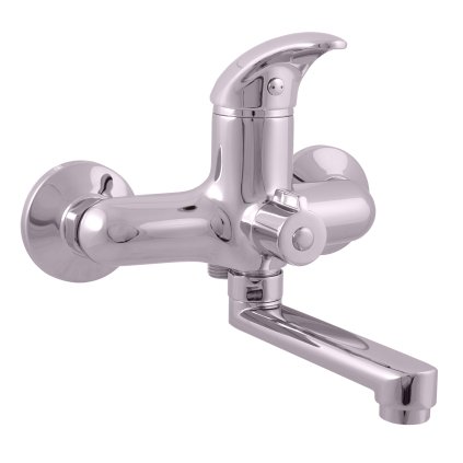 Vanová baterie SÁZAVA - SAx51.x, Chrom (SLEZÁK RAV-Barva Chrom, SLEZÁK RAV-Rozteč připojení (mm) 100, SLEZÁK RAV-Typ ovládací páky Ovládací páka č.: 0 - (SA051.0))