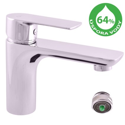 Umyvadlová baterie bez výpusti VLTAVA ECO - VTE426.x, Chrom (SLEZÁK RAV-Barva Chrom, SLEZÁK RAV-Připojovací hadičky - závit 3/8")