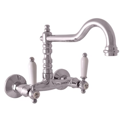 Umyvadlová/dřezová baterie MORAVA RETRO - MK502.x/28x (SLEZÁK RAV-Barva Chrom, SLEZÁK RAV-Rozteč připojení (mm) 100)