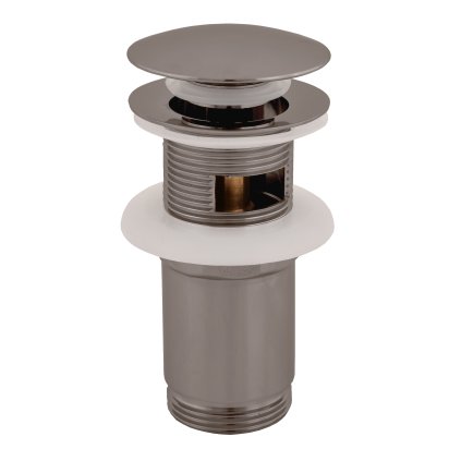 Výpusť umyvadlová CLICK-CLACK 5/4" s přepadem - MD0484MGL, Metal Grey lesk