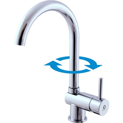 Dřezová baterie SEINA - SE908.x/4, Chrom (SLEZÁK RAV-Barva Chrom, SLEZÁK RAV-Připojovací hadičky - závit 1/2")