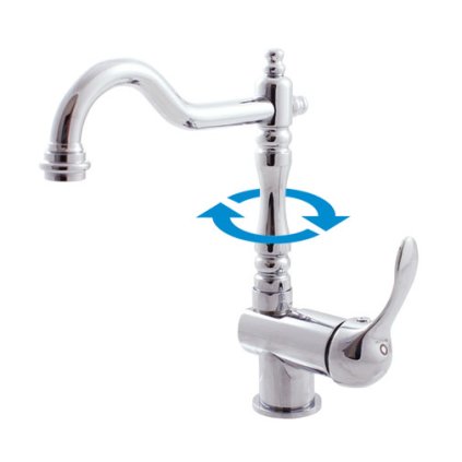 Umyvadlová/dřezová baterie LABE - L008.x/8, Chrom (SLEZÁK RAV-Barva Chrom, SLEZÁK RAV-Připojovací hadičky - závit 1/2")