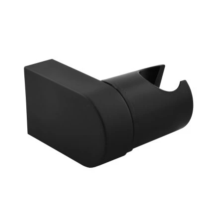 Stěnový držák ruční sprchy - plast - PD0212CMAT, Černá mat