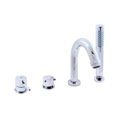 Vanová baterie 4-otvorová - vodopád SEINA - SE962.xP, Chrom (SLEZÁK RAV-Barva Chrom, SLEZÁK RAV-Připojovací hadičky - závit 1/2")